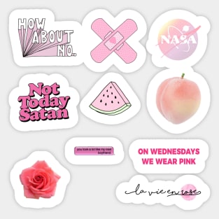 Pink stickers pack Sticker